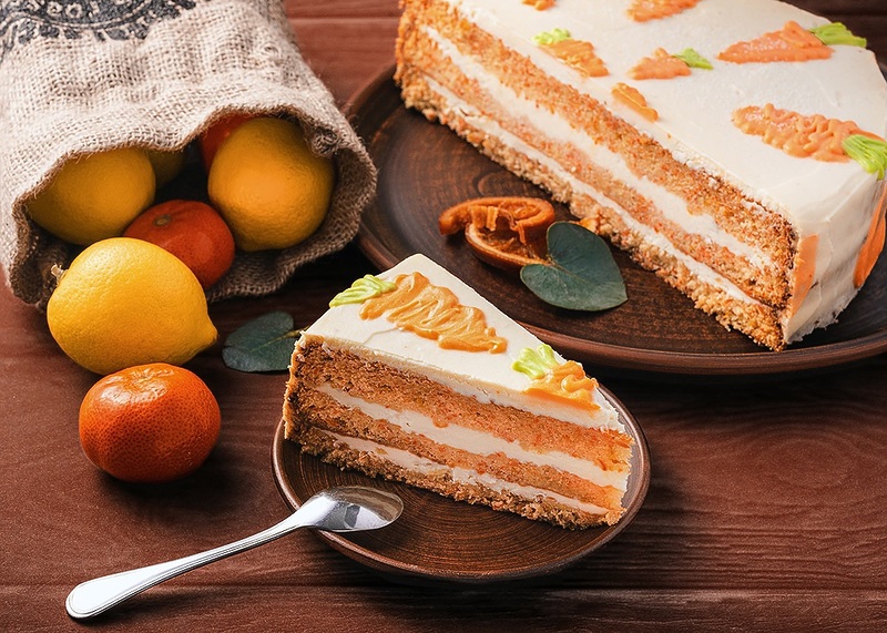 Морквяно - цитрусовий торт