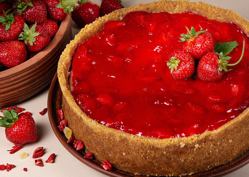 Чизкейк полуничний